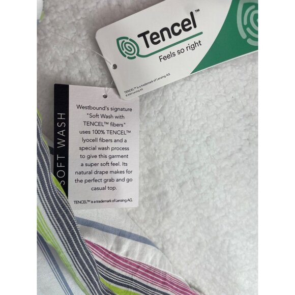 Westbound Woman 3X Short Sleeve Button Up Blouse NWT - Picture 12 of 13